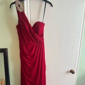 Camille La Vie One Shoulder Red Dress